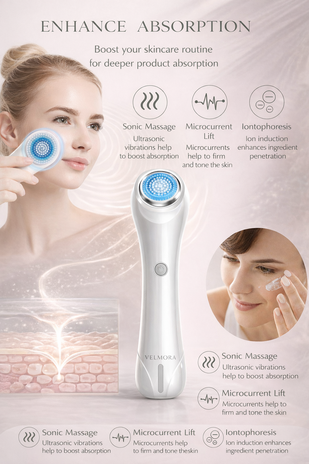 Velmora Facial Cleansing Brush